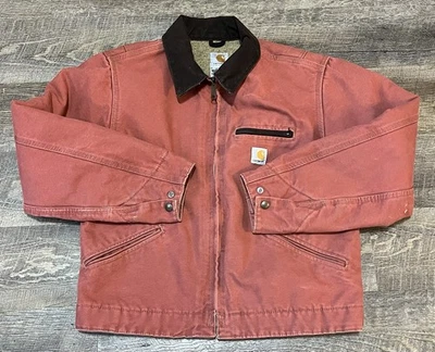 RARE Vintage Carhartt WJ097 VRS Detroit Jacket Salmon Pink Women’s Size M Reg - Image 1 of 4