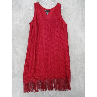 Vestido Mlle Gabrielle 16 Transparente Encaje Flecos Dobladillo Midi Noche Evento Romántico Forrado Foto 1 de 4