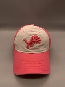 Gorra Detroit Lions correa trasera rosa New Era 9Forty NFL fútbol americano logotipo para mujer - Imagen 1 de 15