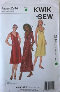 Kwik Sew 2914 Misses Dresses Sewing Pattern Sz XS-XL - Picture 1 of 1