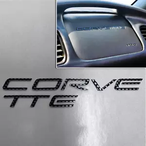 Carbon C5 Corvette Dash Plastic Lettering 1997 - 2004 Base & Z06 NOT VINYL - Foto 1 di 8