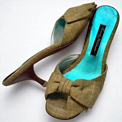 Salto em arco verde oliva Beverly Feldman metálico detalhe aquático preppy e atrevido tamanho 6M - Imagem 1 de 4