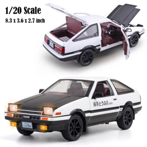 1/20 Scale Initial D Toyota TRUENO AE86 Model Car Toy Collection Sound Light - Picture 1 of 16