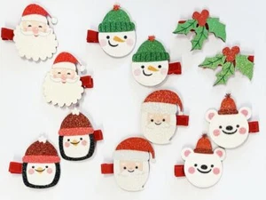 Christmas Hair Clips - Picture 1 of 3