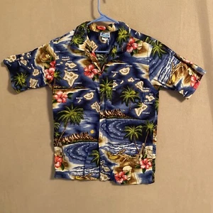 RJC Hawaiian Shirt Made in Hawaii, USA Waimea Bay Style 203C Size 18 - Picture 1 of 8