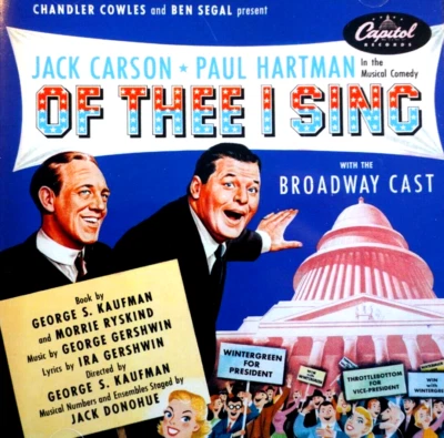 Of Thee I Sing - 1952 Broadway Cast - CD, VG - Image 1 of 2