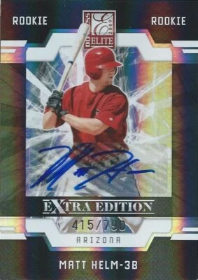 (HCW) 2009 Donruss Elite Extra Edition MATT HELM #/790 Rookie Panini Arizona - Image 1 of 2