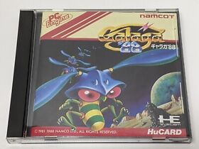 Galaga 88 PC engine Hu Card  Game Namcot NEC PCE Tested NTSC-J Japan