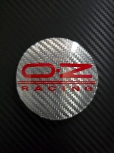 1x 55mm Genuine OZ Racing Wheel Centre Caps Hub Cover Carbon Acrylic M582/M689 - Picture 1 of 1