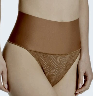 Calcinha fio dental MAIDENFORM Cool Comfort Tame Your Tummy controle de renda tamanho P M G XL 2XL - Imagem 1 de 4