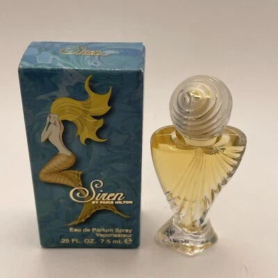 Siren Mini By Paris Hilton Eau de Parfum 0,25 oz/7,5 ml spray de viaje - NUEVO EN CAJA Foto 1 de 4