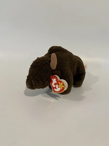 Roam The Buffalo Ty Beanie Baby With Errors - Picture 1 of 6