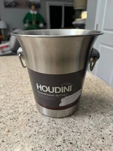 Houdini Champagne Silver Stainless Steel Ice Bucket NEW! - Picture 1 of 1