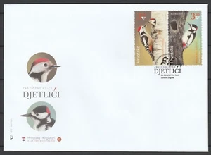 Croatia 2021 Birds, Woodpecker joint issue Kyrgyzstan FDC - Picture 1 of 1