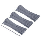 30CM/12Inch Pipe Cleaners, 300 Pack Flexible Chenille Stems, Grey