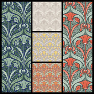 Craftsman Wallpaper - Vintage Morris - Arts & Crafts Design - * Liberty - Hope *