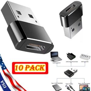 10-50 PACK USB C 3.1 Type C Female to USB 3.0 Type A Male Port Converter Adapter - Picture 1 of 21