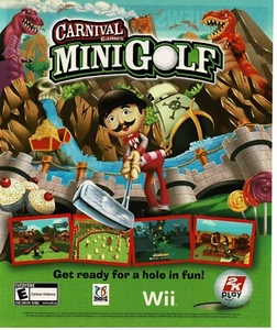 2008 Carnival Games MiniGolf Video Game Vintage Print Ad 2KPlay - Picture 1 of 1