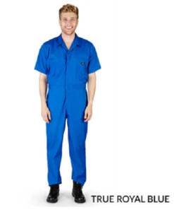 Short Sleeve Coverall Jumpsuit Boilersuit Protective Work Gear XS to 4XL - Picture 1 of 15