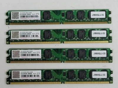 Transcend JM800QLU-2G (2GB x 4= 8GB) Low Profile DDR2 800MHz 240-pin DIMM - Image 1 of 2
