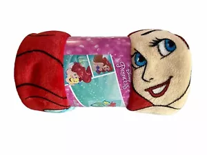 Disney Princess Baby Sherpa Throw - Ariel & Flounder - 50" x 60" - NEW - Picture 1 of 2