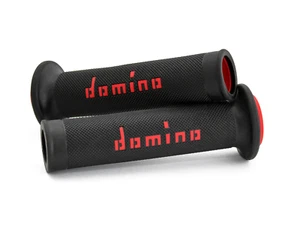 KTM Supermoto 990 SM T LC8 2009-2013 Domino A010 Handle Bar Race Grips Black Red - Picture 1 of 3