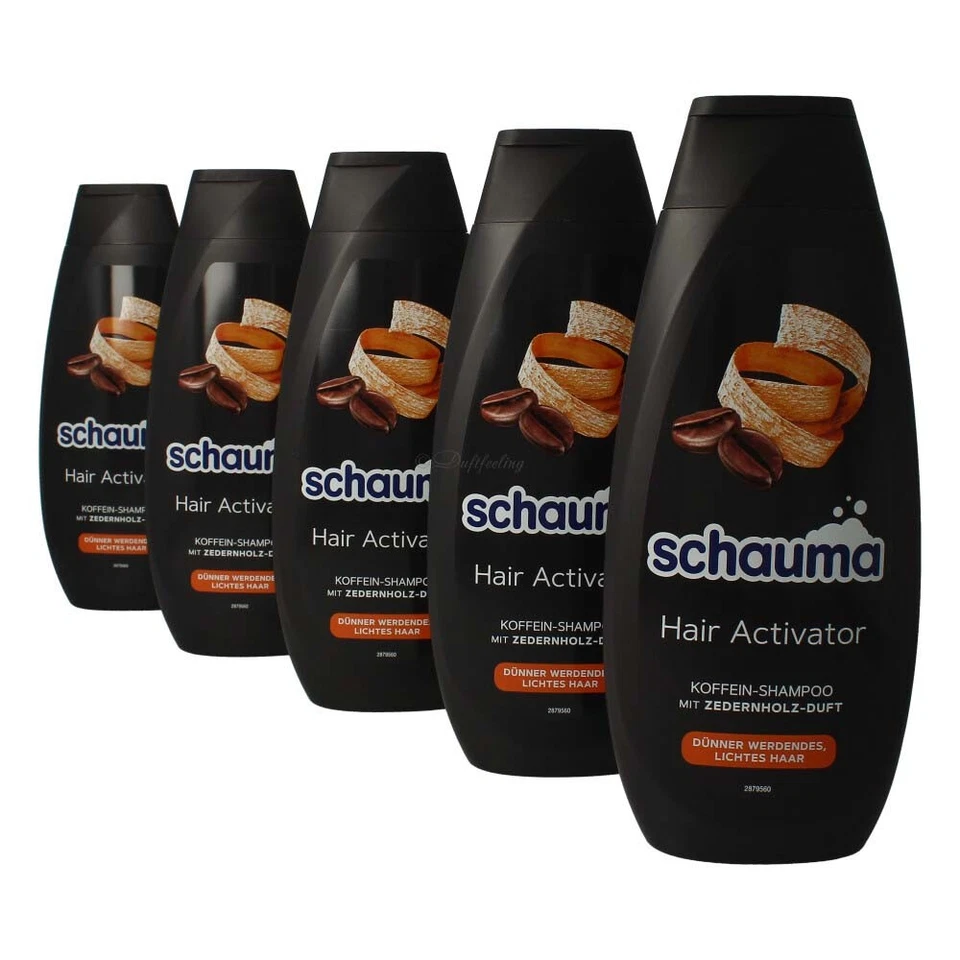 5 x Schauma Shampoo Hair Activator Koffein Shampoo 400 ml