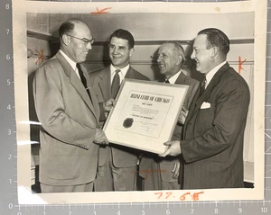 Vintage Ray Eliot Football photo. Geets Life Membership. 1952 - Picture 1 of 6