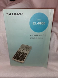 Manual For Sharp EL-9900 Graphic Calculator . Free Postage  - Picture 1 of 1