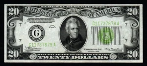 1934 $20 CHICAGO BEAUTIFUL CRISP AU Federal Reserve Note! - Picture 1 of 2