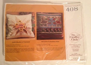 Sealed 1982 The Creative Circle 'Shades Of Autumn' Embroidery Pillow Kit No.408 - Bild 1 von 3