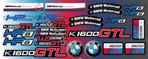 K1600GT Motorcycle HP6 Decal 41 Sticker Set Laminated BMW K1600 GT GTL /64 65 - Imagen 1 de 2