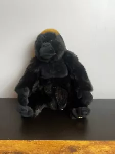 WEBKINZ By GANZ Endangered Western Lowland Black Gorilla Plush - No Code - Picture 1 of 7