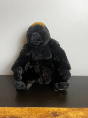 WEBKINZ By GANZ Endangered Western Lowland Black Gorilla Plush - No Code - Image 1 of 4
