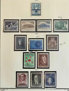 Lot of Austria #604-616 Stamps MNH/Used