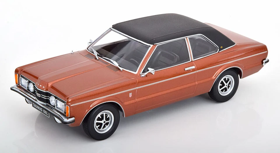 KK-SCALE KKDC180976 FORD ENGLAND - TAUNUS GXL WITH VINYL ROOF 1971 - COPPER MET