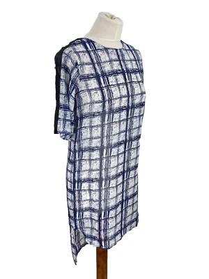 Strandkleid Sommerkleid Damen Shift Kleid Gr. S 36 Luftig Kurzarm Mehrfarbig - Bild 1 von 4