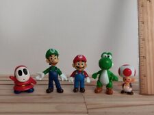 Super Mario Nintendo Mini Figures Mixed Lot Of 5. Cake Toppers