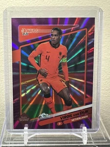 2021-22 Panini Donruss Road to Qatar Virgil Van Dijk Purple #132 Netherlands - Picture 1 of 2