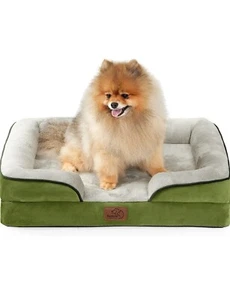 "Sofá de espuma enrevesado Bedsure para mascotas, torquesa, grande 35x25x6,5" - Imagen 1 de 4
