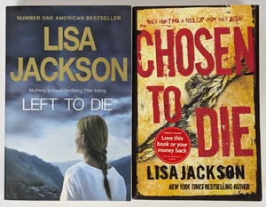 Left to Die + Chosen to Die by Lisa Jackson (2008 + 2009) Large Paperback - Picture 1 of 11