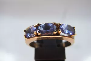 Beautiful Harry Ivens Tanzanite Ring 585 Yellow Gold Finely Decorated Sign.IV - Picture 1 of 6