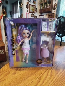 Rainbow High Fantastic Fashion Violet Willow 11in. Fashion Doll w/ Playset - Picture 1 of 15