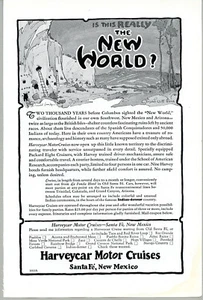 Harveycar Motor Cruises 1928 Is ThisThe New World? Original Magazine Print Ad - Picture 1 of 6