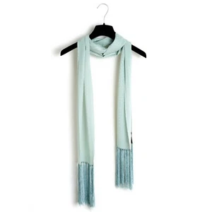 Marc Jacobs Echarpe Foulard Smoking Sky Blue Silk Scarf New - Imagen 1 de 4