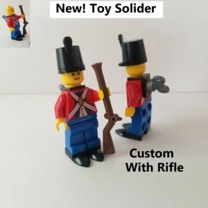 LEGO Toy Soldier With Rifle Wind Up Key Hat Minifigure Holiday Character Disney - Picture 1 of 1