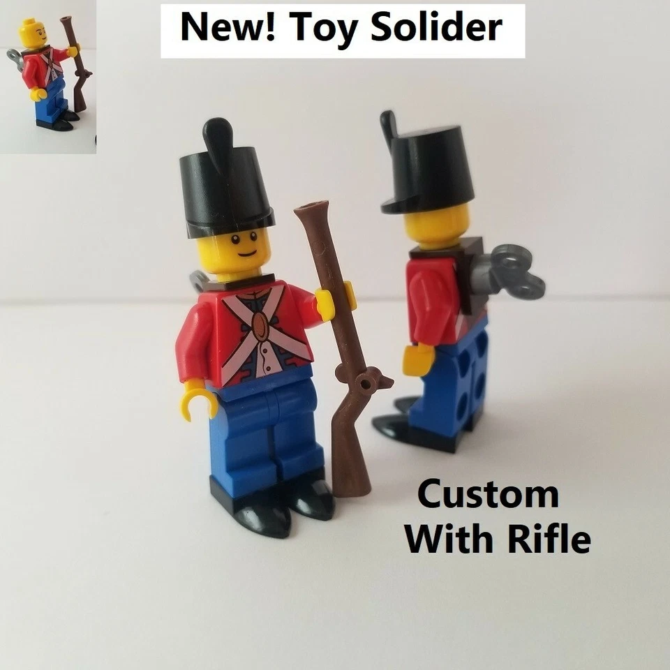 LEGO Juguete Soldado con Rifle Cuerda Llave Sombrero Minifigura Personaje de Vacaciones Disney Foto 1 de 1