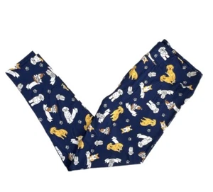 Os LuLaRoe Leggings Dogs Paws On Navy RARE Fits 0/8 - Bild 1 von 1