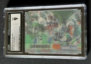 1995 Pinnacle Sportflix #51 Barry Sanders 3D Lenticular Magic Motion Card CGC 9 - Picture 1 of 13