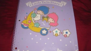 Large New Vintage Sanrio Little Twin Stars Spiral Notebook for Binder 1976 1990  - Picture 1 of 5